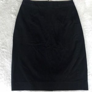 Black A-line pencil skirt